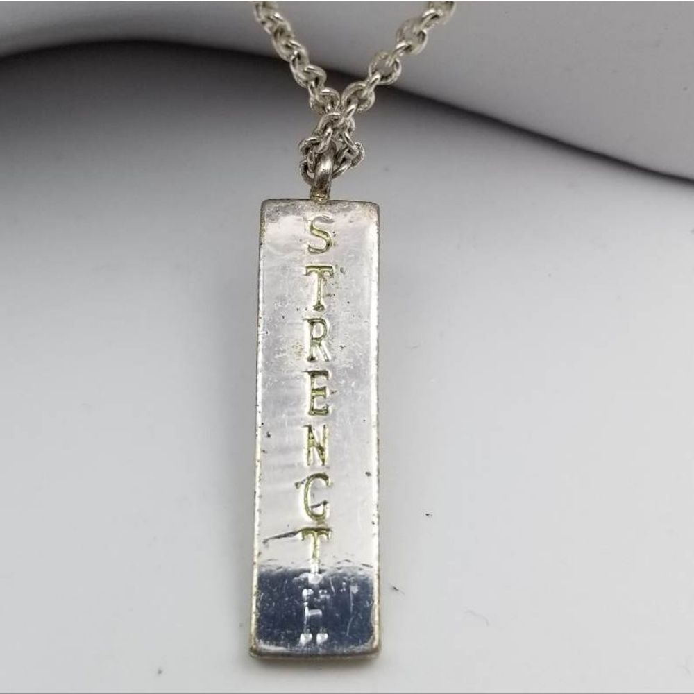 Strength on your‎ road necklace empowering jewelry